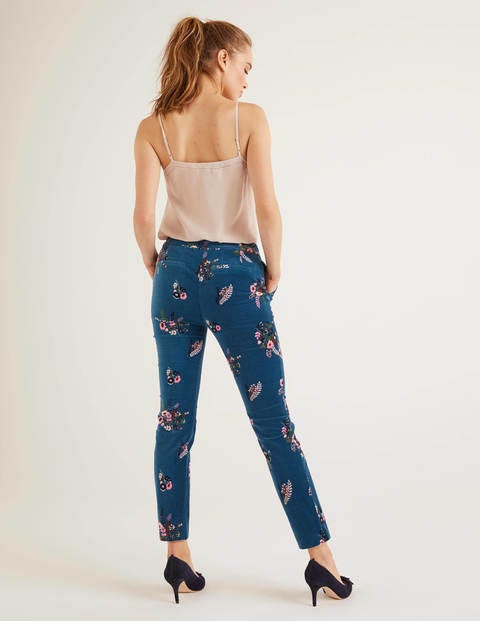 Velvet 7/8 Pants - Baltic, Country Posy Velvet 7/8 Pants - Baltic, Country Posy