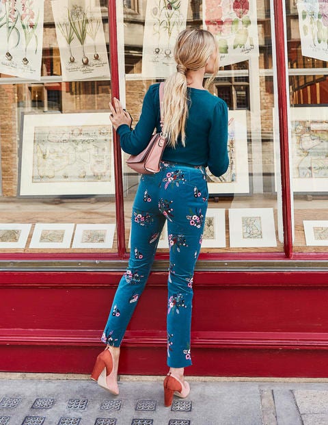 Velvet 7/8 Pants - Baltic, Country Posy Velvet 7/8 Pants - Baltic, Country Posy