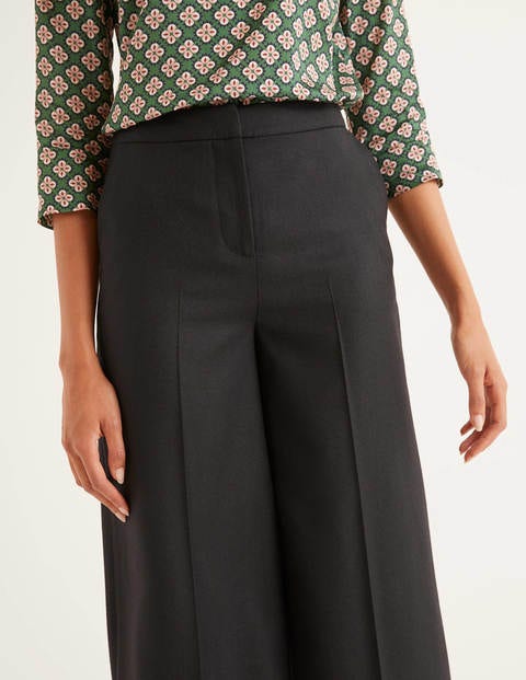 Tweed-Culotte - Einfarbig Schwarz Tweed-Culotte - Einfarbig Schwarz