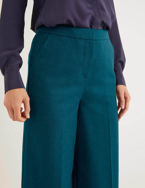 British Tweed Culottes - Teal Herringbone British Tweed Culottes - Teal Herringbone