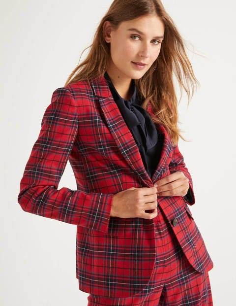 Inverness Blazer - Weihnachtsstern, River-Karos Inverness Blazer - Weihnachtsstern, River-Karos