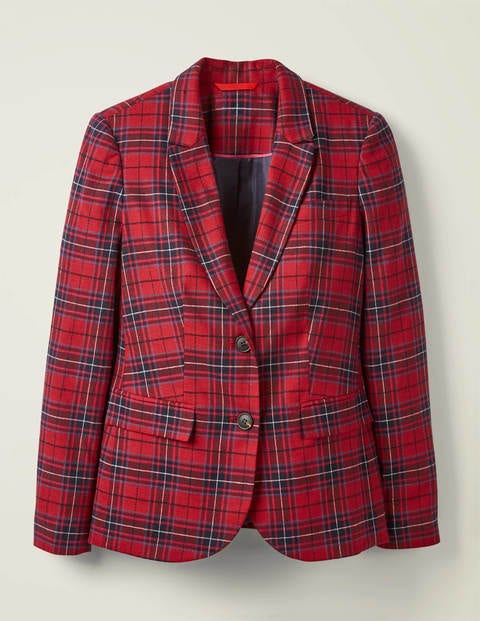 Inverness Blazer - Weihnachtsstern, River-Karos Inverness Blazer - Weihnachtsstern, River-Karos
