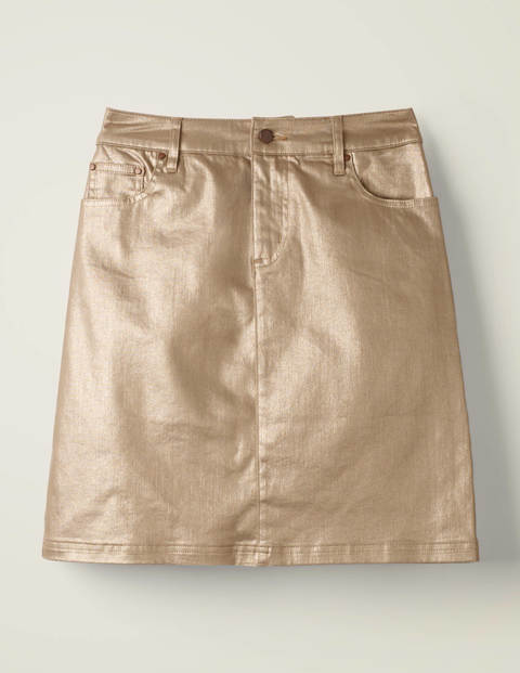 gold skirt