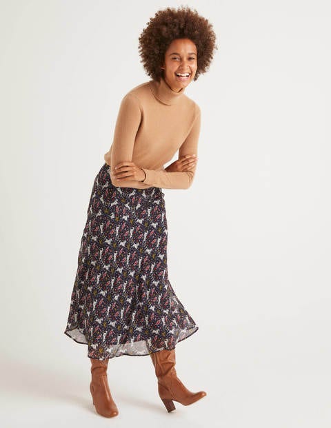 Tabitha Midi Skirt - French Navy, Crown and Country Tabitha Midi Skirt - French Navy, Crown and Country