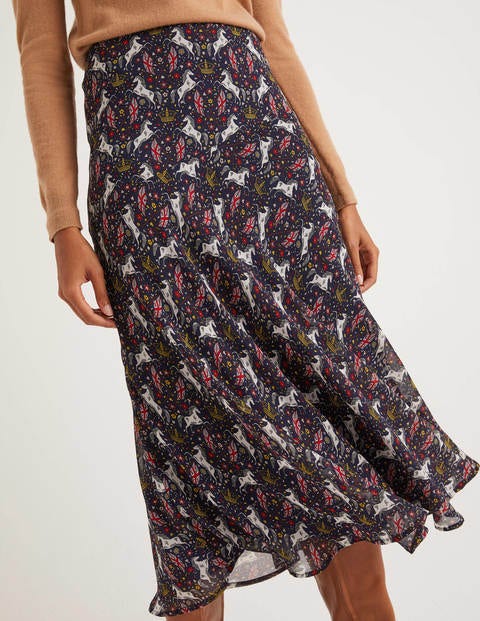 Tabitha Midi Skirt - French Navy, Crown and Country Tabitha Midi Skirt - French Navy, Crown and Country