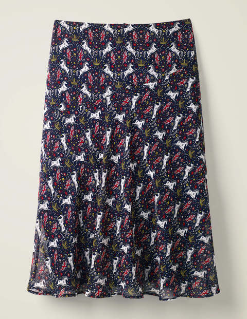 Tabitha Midi Skirt - French Navy, Crown and Country Tabitha Midi Skirt - French Navy, Crown and Country