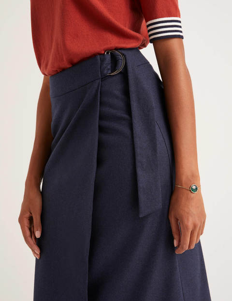 Constance Wrap Skirt - Navy Constance Wrap Skirt - Navy