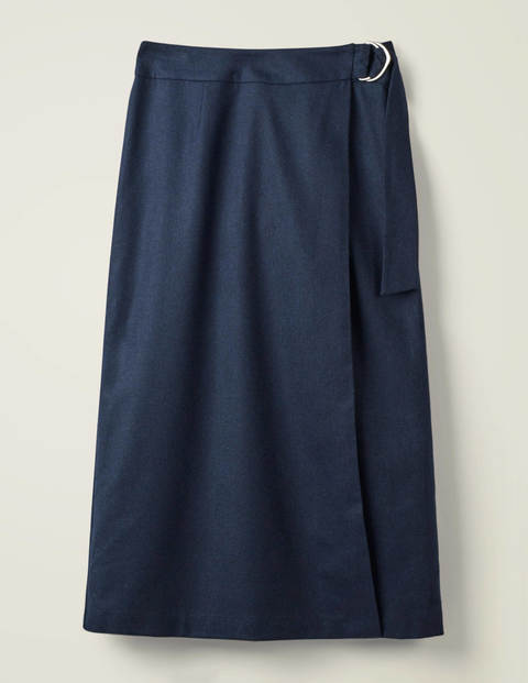 Constance Wrap Skirt - Navy Constance Wrap Skirt - Navy
