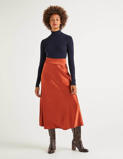 Stackpole Midi Skirt - Copper Red Stackpole Midi Skirt - Copper Red