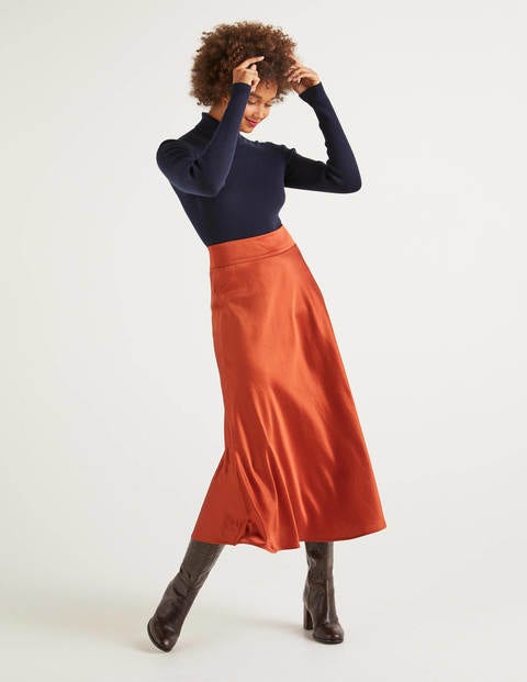 Stackpole Midi Skirt - Copper Red Stackpole Midi Skirt - Copper Red