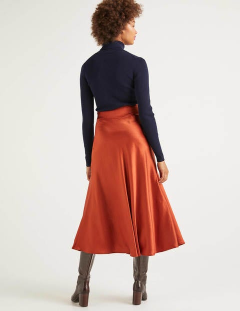 Stackpole Midi Skirt - Copper Red Stackpole Midi Skirt - Copper Red