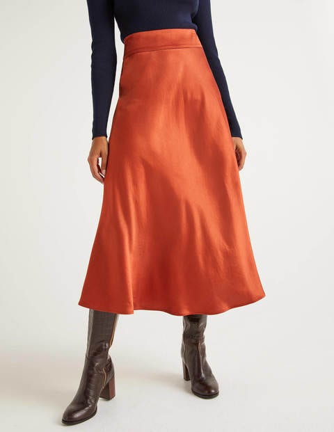Stackpole Midi Skirt - Copper Red Stackpole Midi Skirt - Copper Red