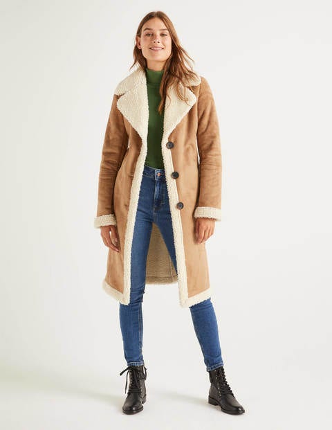 Bell Teddy Lined Coat - Natural Bell Teddy Lined Coat - Natural