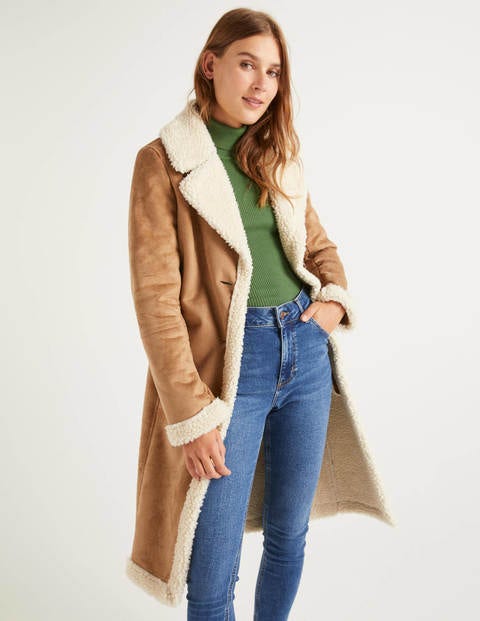 Bell Teddy Lined Coat - Natural Bell Teddy Lined Coat - Natural