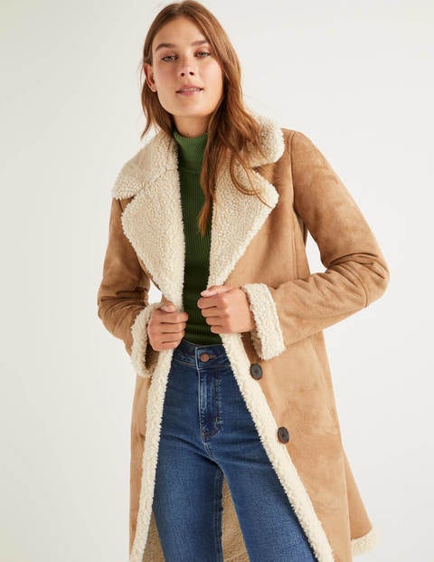Bell Teddy Lined Coat - Natural Bell Teddy Lined Coat - Natural