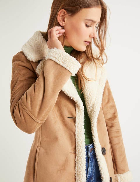 Bell Teddy Lined Coat - Natural Bell Teddy Lined Coat - Natural