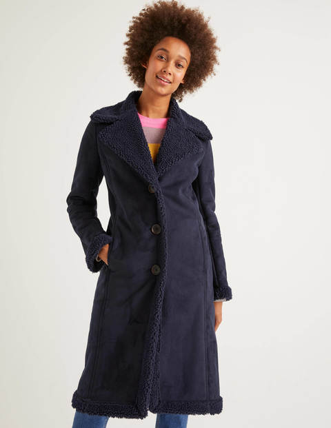 Bell Teddy Lined Coat - Navy Bell Teddy Lined Coat - Navy