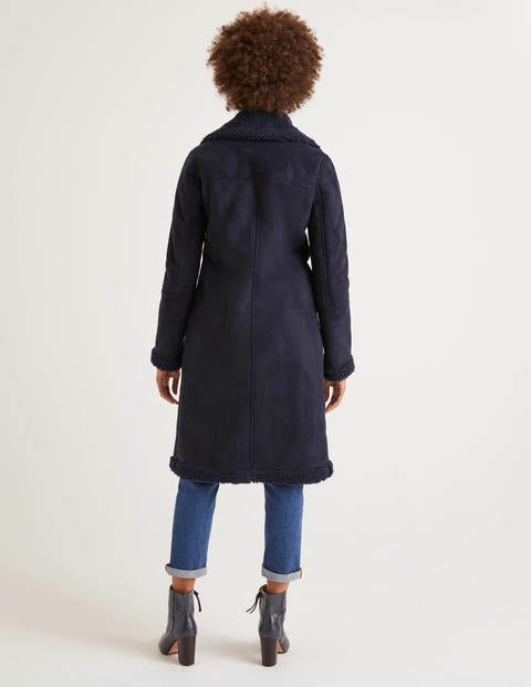 Bell Teddy Lined Coat - Navy Bell Teddy Lined Coat - Navy