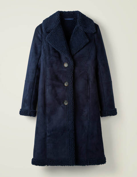 Bell Teddy Lined Coat - Navy Bell Teddy Lined Coat - Navy
