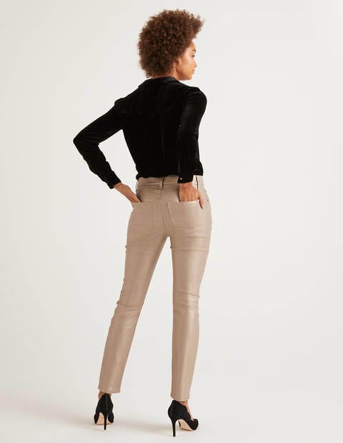 Metallic Skinny Jeans - Gold Metallic Metallic Skinny Jeans - Gold Metallic