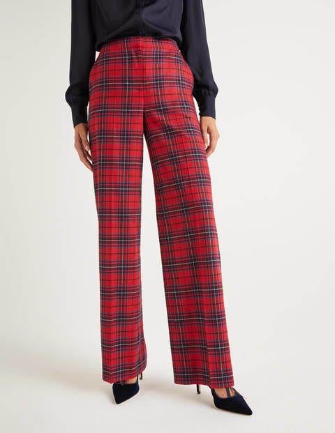 Inverness Trousers - Poinsettia, River Check Inverness Trousers - Poinsettia, River Check