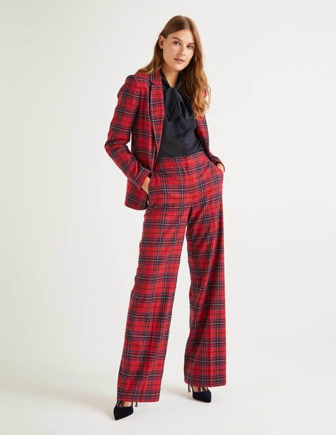 Inverness Trousers - Poinsettia, River Check Inverness Trousers - Poinsettia, River Check