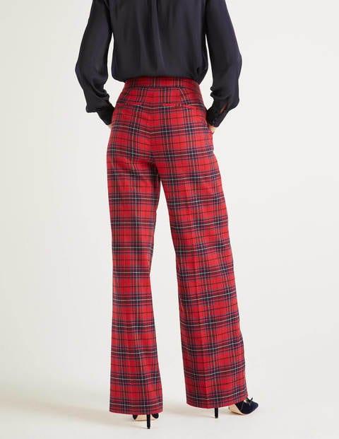 Inverness Trousers - Poinsettia, River Check Inverness Trousers - Poinsettia, River Check