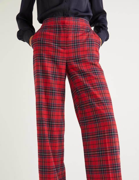 Inverness Trousers - Poinsettia, River Check Inverness Trousers - Poinsettia, River Check