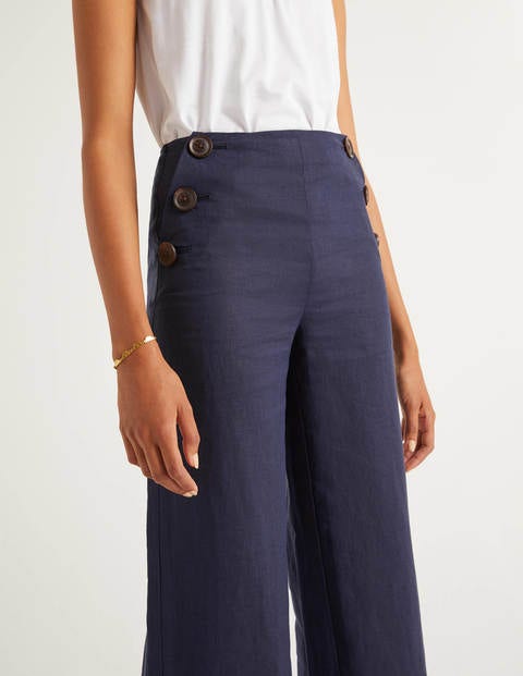 Imogen Linen Pants - Navy Imogen Linen Pants - Navy