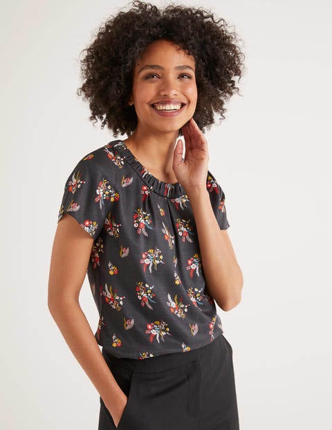 Carey Top - Raven, Country Posy Tiny Carey Top - Raven, Country Posy Tiny