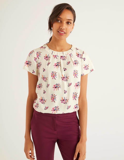 Carey Top - Ivory, Country Posy Carey Top - Ivory, Country Posy