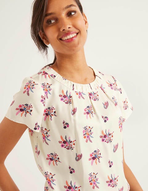 Carey Top - Ivory, Country Posy Carey Top - Ivory, Country Posy