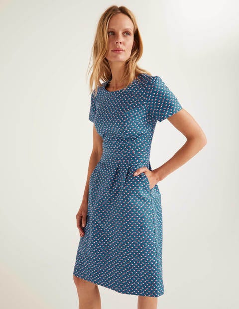 Sierra Textured Dress - Aegean Blue, Twin Spot Sierra Textured Dress - Aegean Blue, Twin Spot