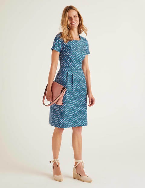 Sierra Textured Dress - Aegean Blue, Twin Spot Sierra Textured Dress - Aegean Blue, Twin Spot