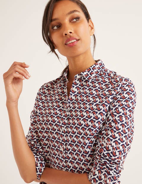 Modern Classic Shirt - Ivory Dove Geo Modern Classic Shirt - Ivory Dove Geo