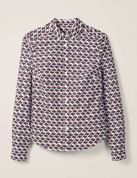 Modern Classic Shirt - Ivory Dove Geo Modern Classic Shirt - Ivory Dove Geo