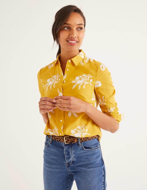 Modern Classic Shirt - Saffron Country Posy Mono Modern Classic Shirt - Saffron Country Posy Mono