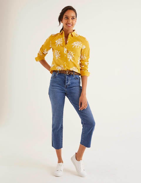 Modern Classic Shirt - Saffron Country Posy Mono Modern Classic Shirt - Saffron Country Posy Mono