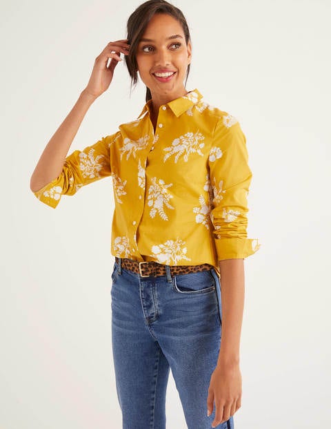 Modern Classic Shirt - Saffron Country Posy Mono Modern Classic Shirt - Saffron Country Posy Mono