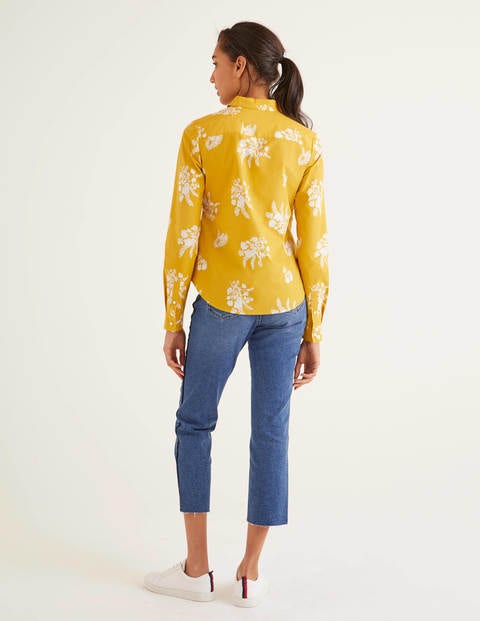 Modern Classic Shirt - Saffron Country Posy Mono Modern Classic Shirt - Saffron Country Posy Mono