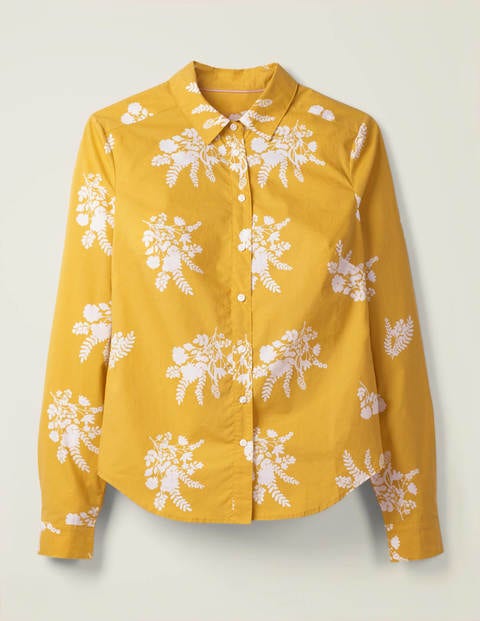 Modern Classic Shirt - Saffron Country Posy Mono Modern Classic Shirt - Saffron Country Posy Mono