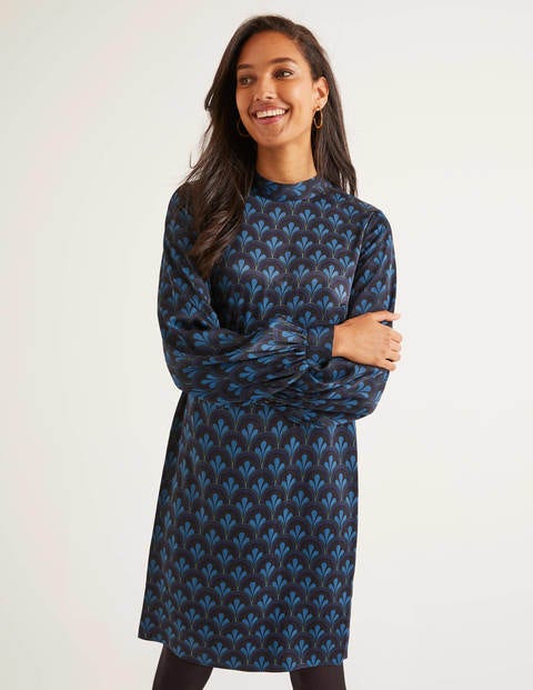 Robe Christobel - Motif coquille rétro noir Robe Christobel - Motif coquille rétro noir