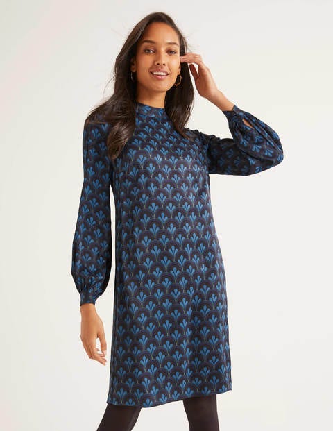 Robe Christobel - Motif coquille rétro noir Robe Christobel - Motif coquille rétro noir