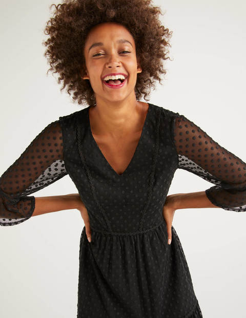 Rosanna Embroidered Dress - Black Rosanna Embroidered Dress - Black