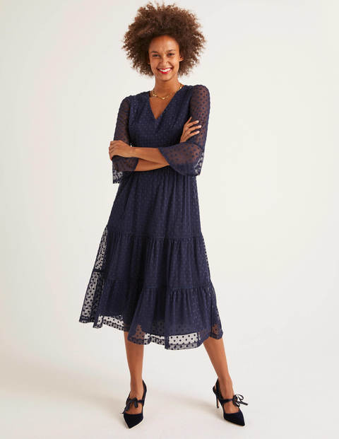 Rosanna Embroidered Dress - French Navy Rosanna Embroidered Dress - French Navy