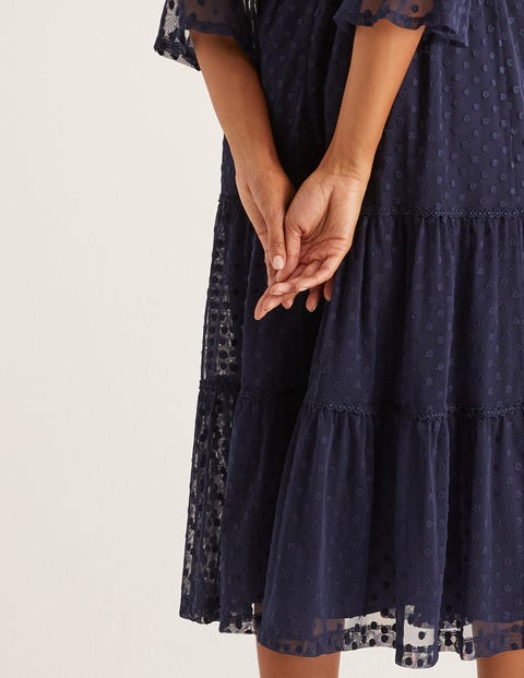 Rosanna Embroidered Dress - French Navy Rosanna Embroidered Dress - French Navy