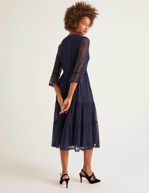Rosanna Embroidered Dress - French Navy Rosanna Embroidered Dress - French Navy