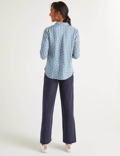 Linen Shirt - Aegean Blue, Skybird Linen Shirt - Aegean Blue, Skybird
