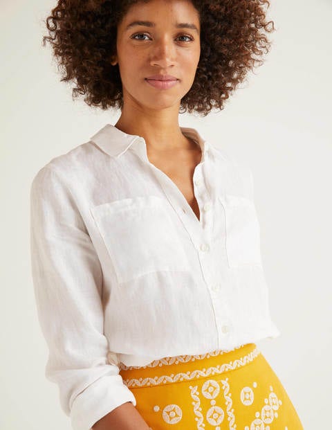 Linen Shirt - White Linen Shirt - White