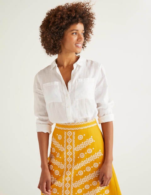 Linen Shirt - White Linen Shirt - White
